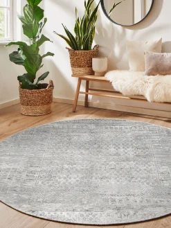 Cullen Vintage-Teppich, Antiksilber
