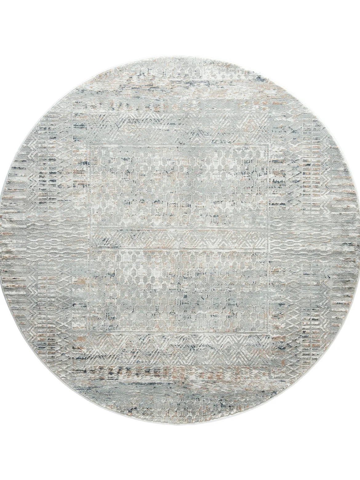 Cullen Vintage-Teppich, Antiksilber