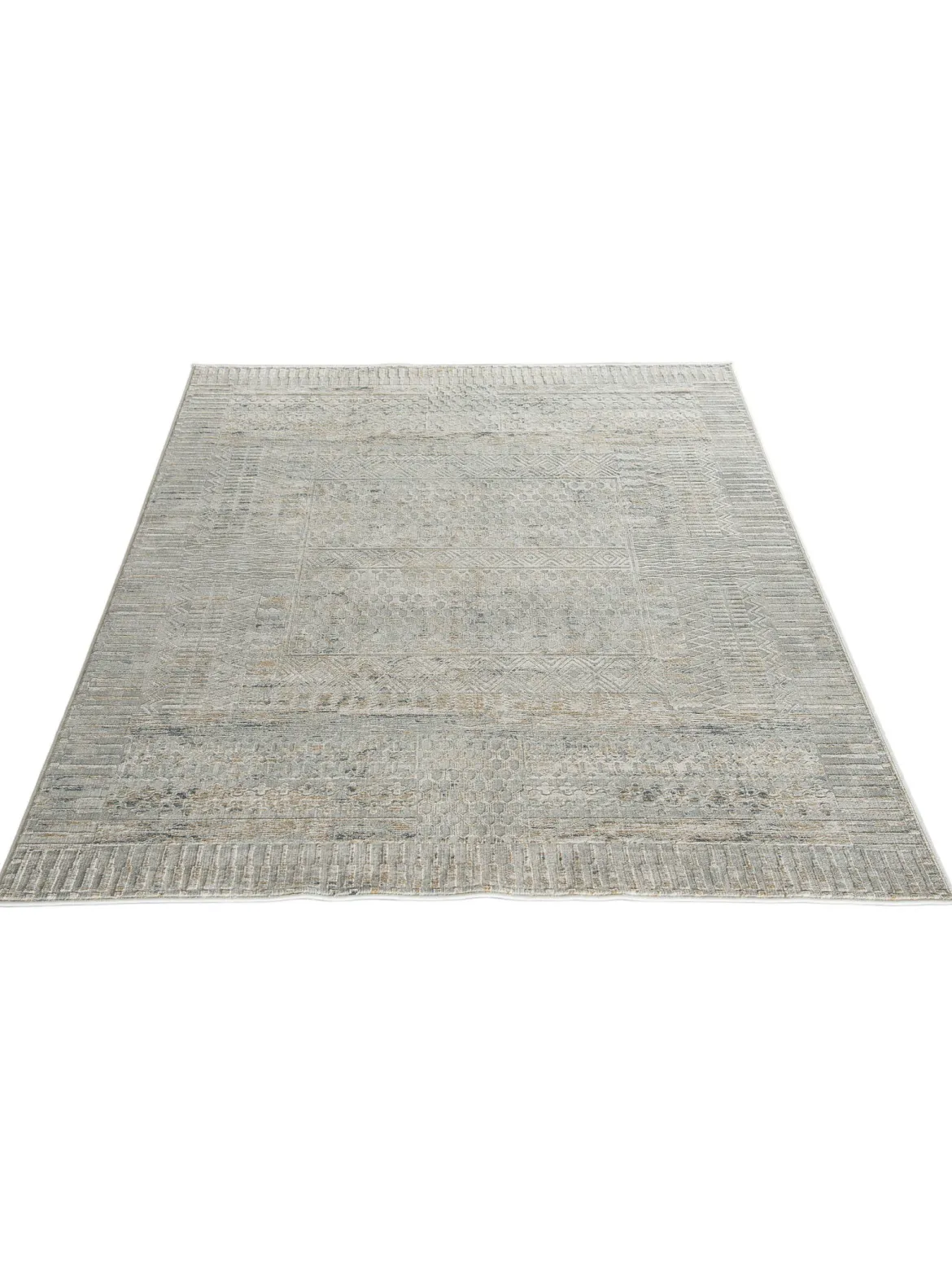 Cullen Vintage-Teppich, Antiksilber