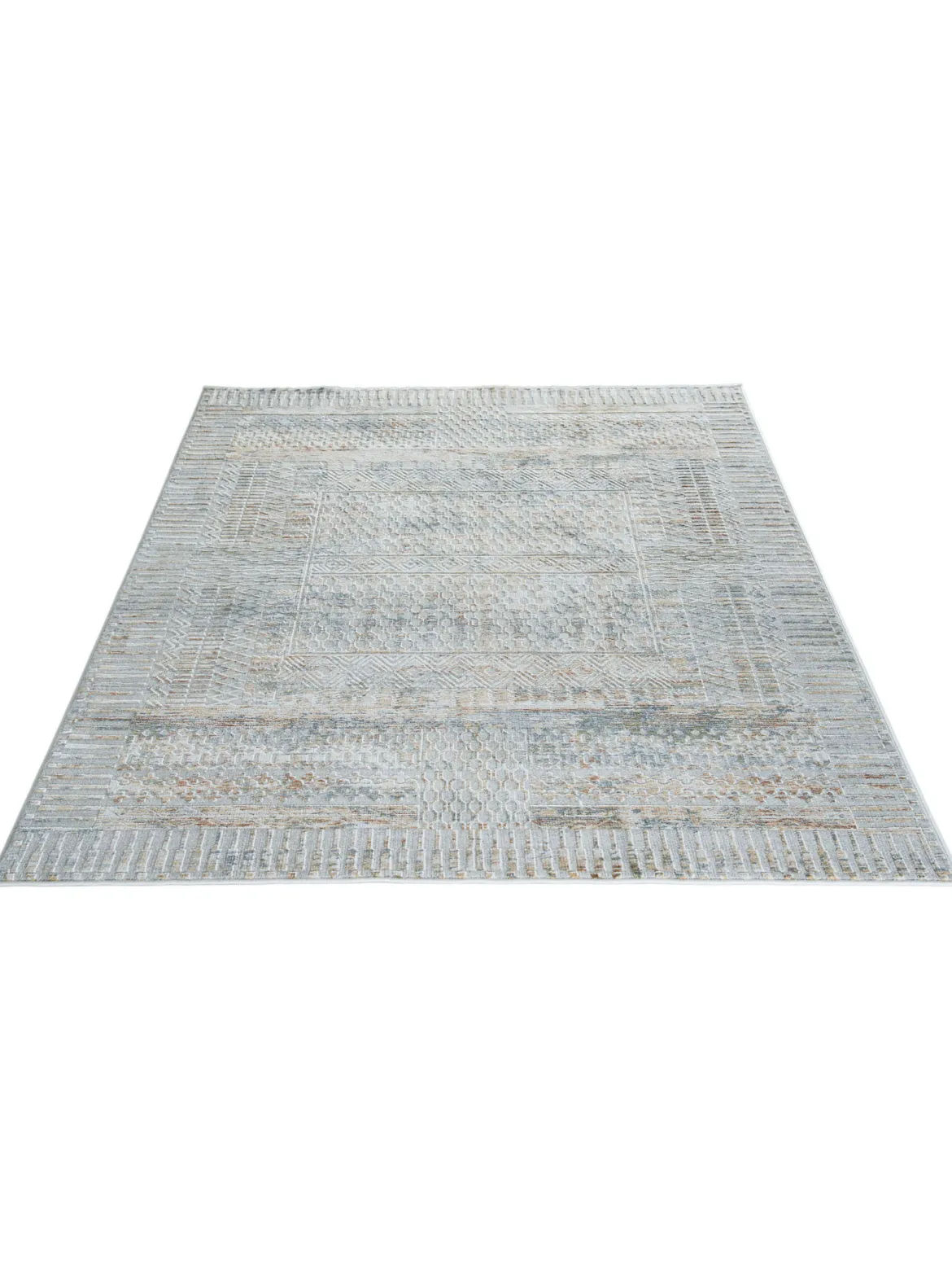 Cullen Vintage-Teppich, Silber