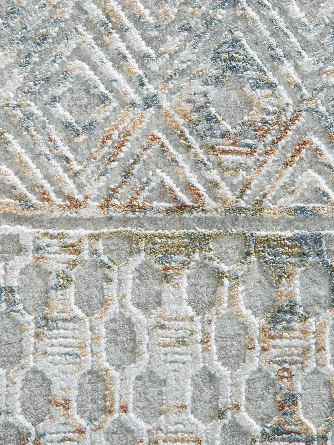 Cullen Vintage-Teppich, Silber