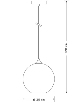 Deinze Hängeleuchte, Transparent