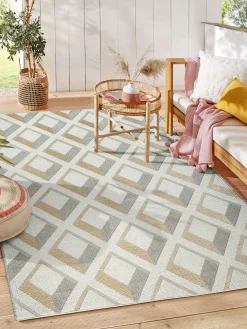Effect Outdoor-Teppich, Gold
