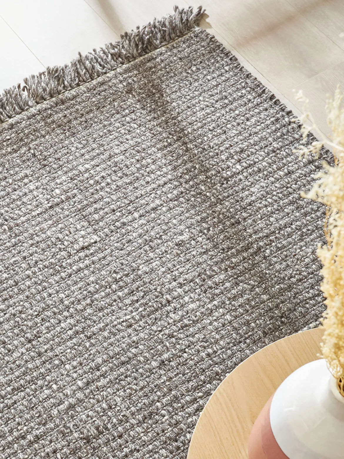 Elmegade Woll-Teppich, Dark Grey