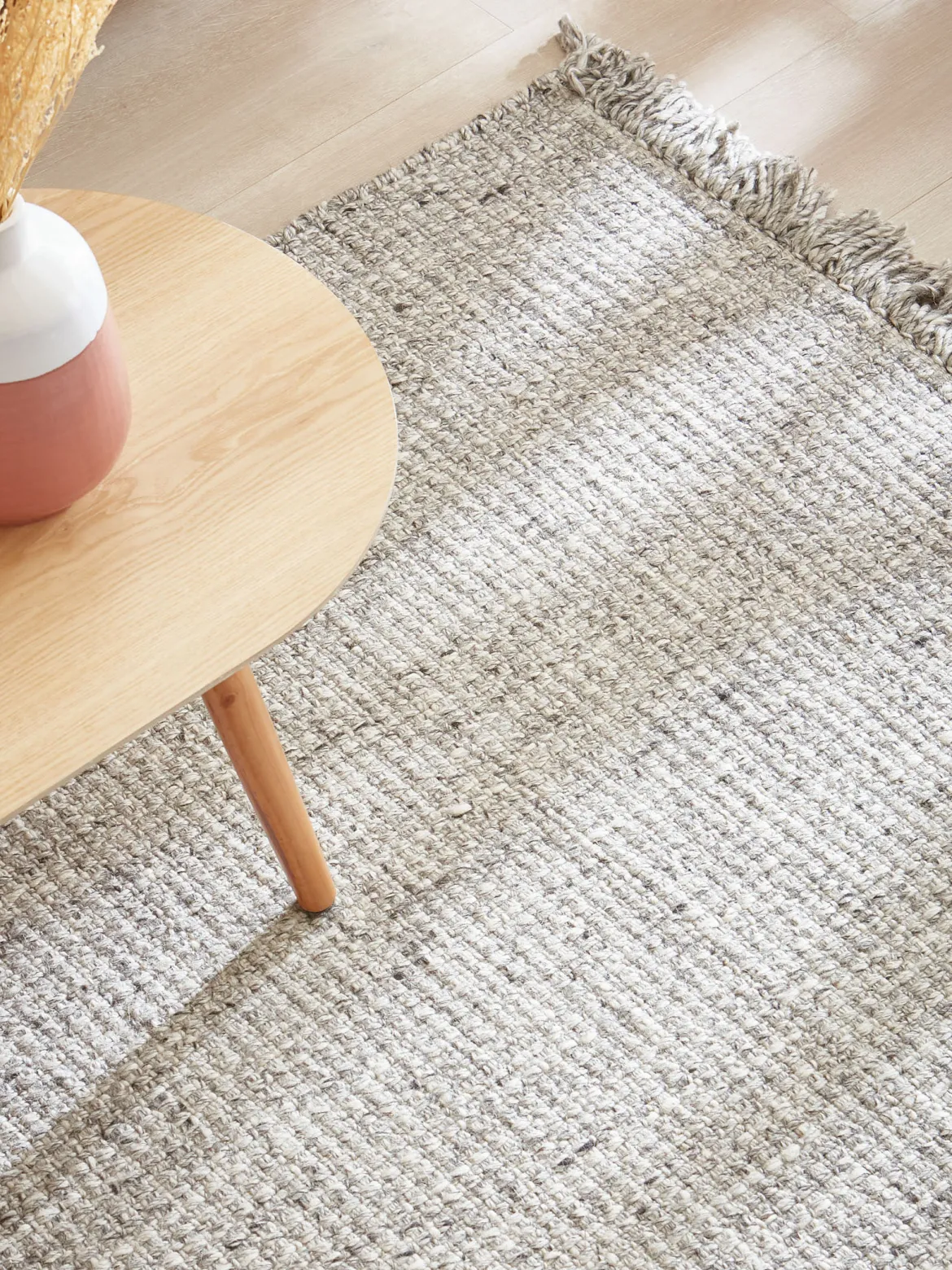 Elmegade Woll-Teppich, Light Grey