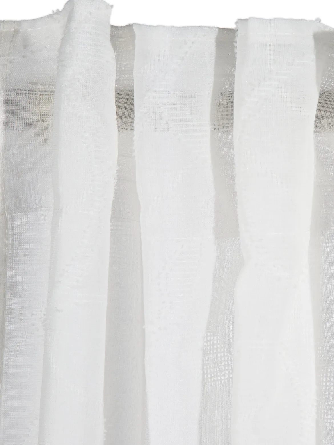 Enna Vorhang mit Gardinenband, Offwhite