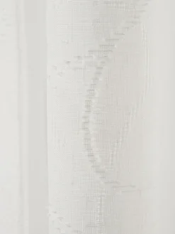 Enna Vorhang mit Gardinenband, Offwhite