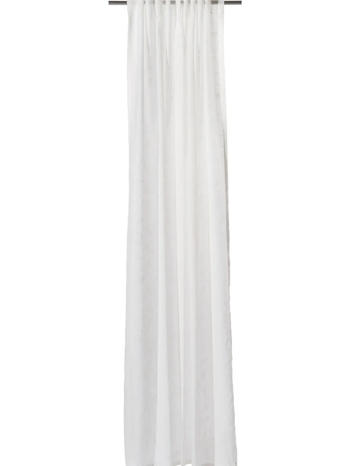 Enna Vorhang mit Gardinenband, Offwhite