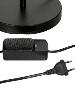 Escat Standleuchte, Satin Brass/Schwarz