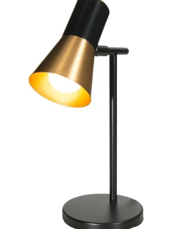 Escat Tischleuchte, Satin Brass/Schwarz