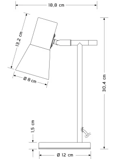 Escat Tischleuchte, Schwarz