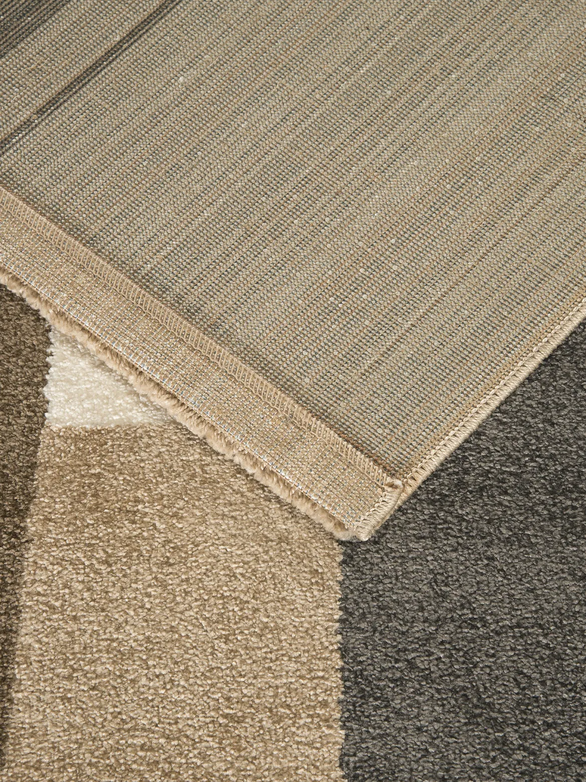 Favoretta Moderner Teppich, Braun/Silber