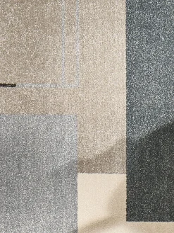 Favoretta Moderner Teppich, Blau/Taupe