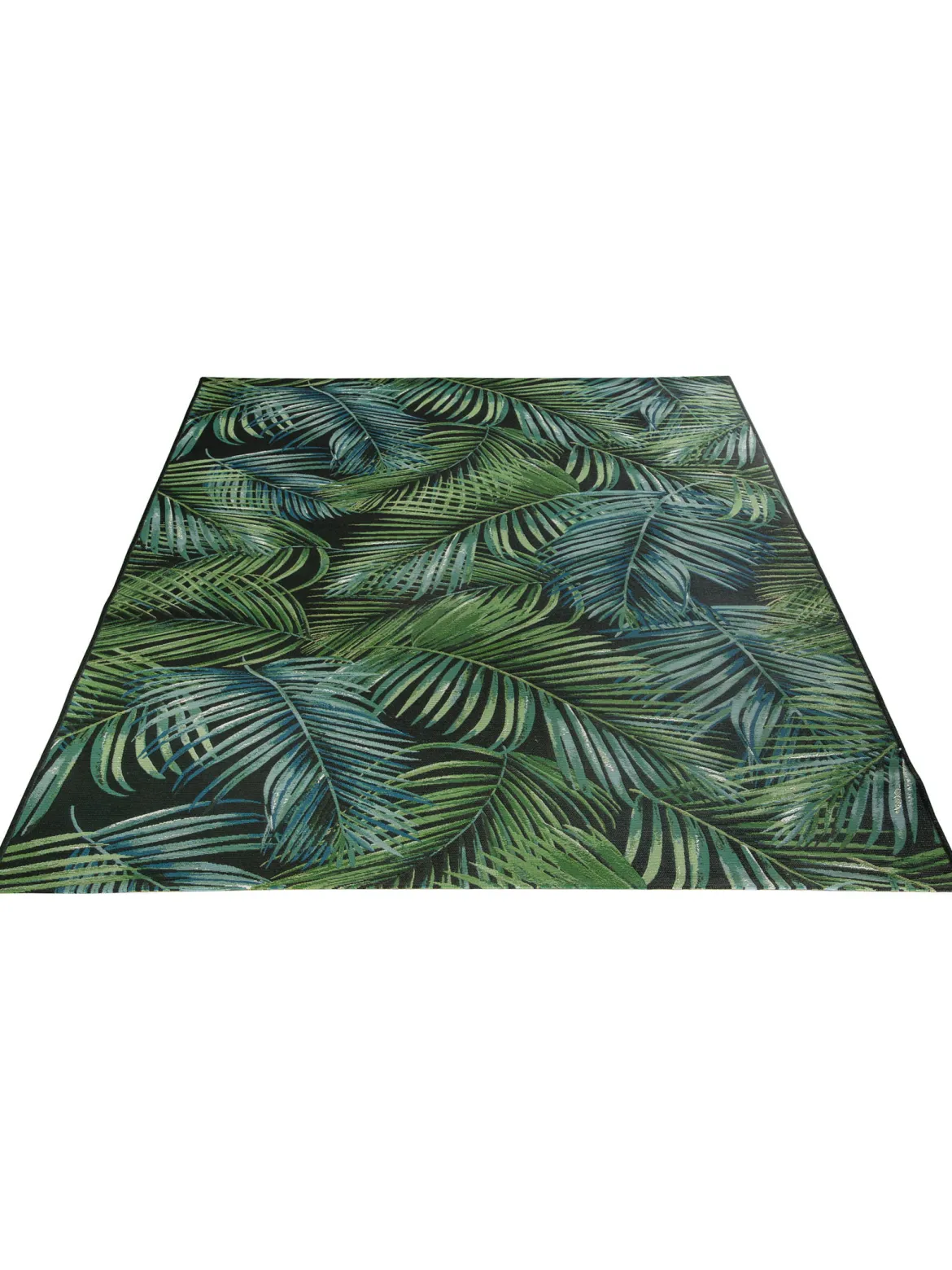 Galapagos Outdoor-Teppich, Leaf Black