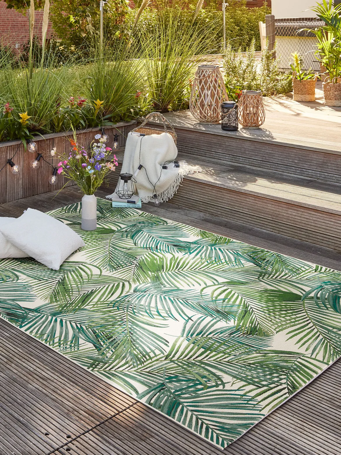 Galapagos Outdoor-Teppich, Leaf Ivory