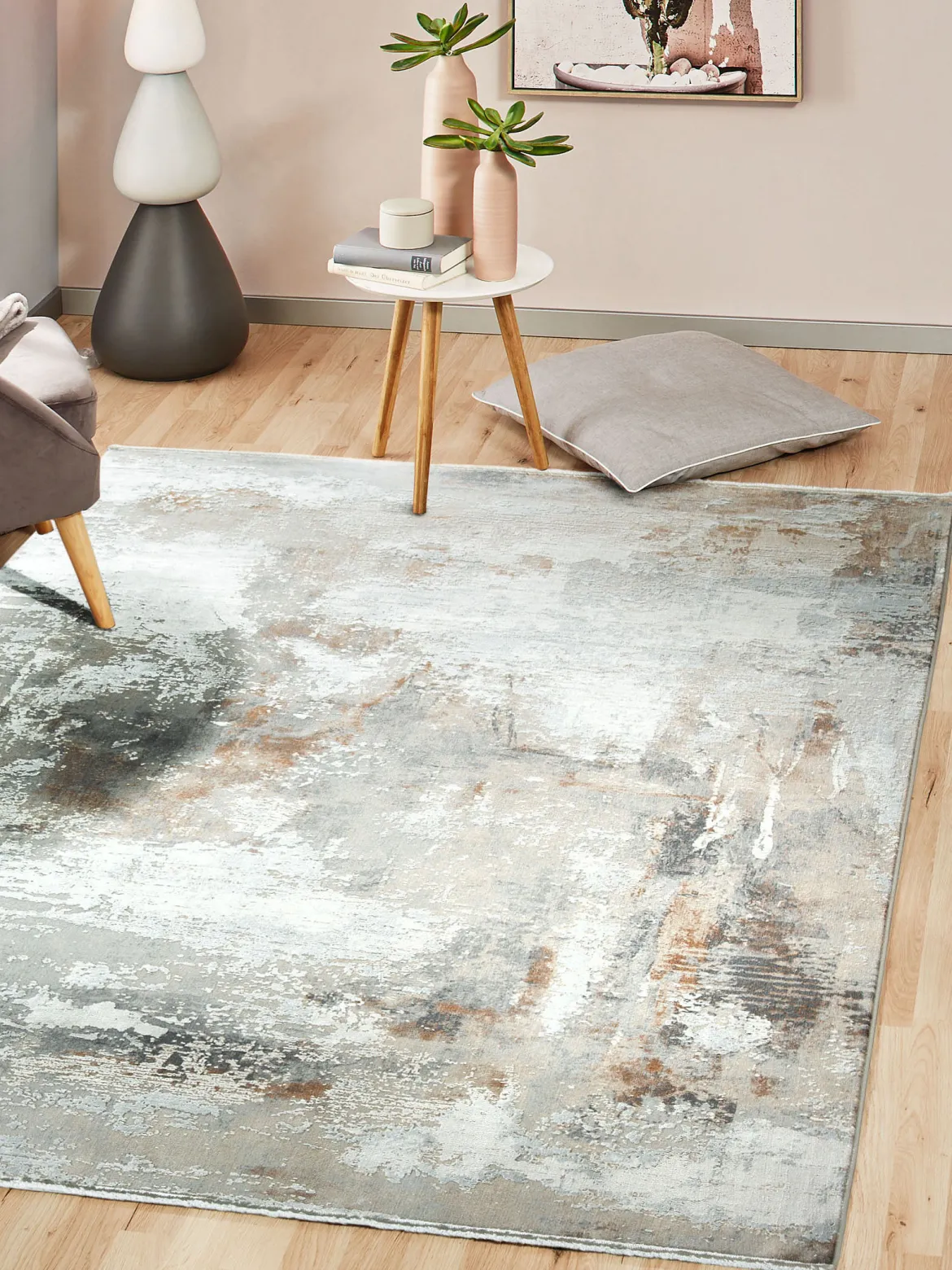 Garisim Vintage-Teppich, Taupe