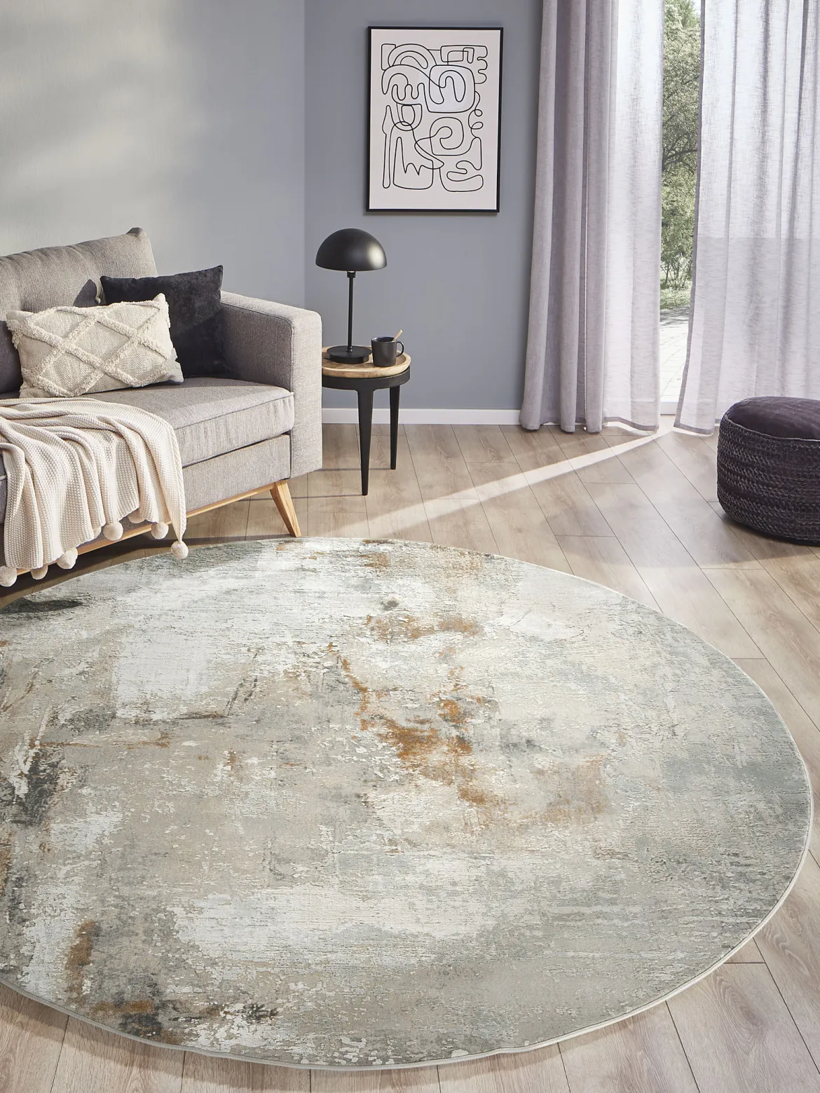 Garisim Vintage-Teppich, Taupe
