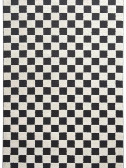 Gitana Moderner Teppich, Schwarz/Weiss