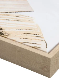 Goldleaves Leinwand-Druck-gerahmt, Gold