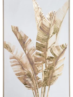 Goldleaves Leinwand-Druck-gerahmt, Gold