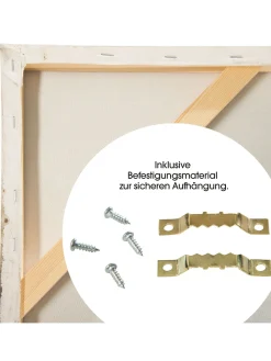 Graue Fantasie Leinwand-handgemalt, Beige
