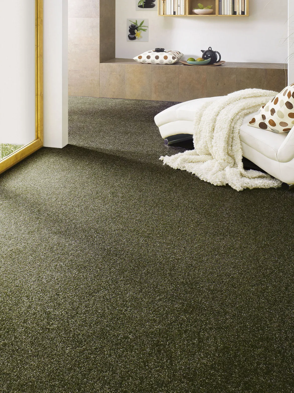 Green Line Velours-Teppichboden, Forest 590