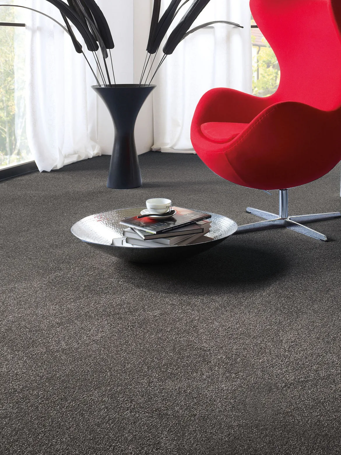 Green Line Velours-Teppichboden, Titan 830