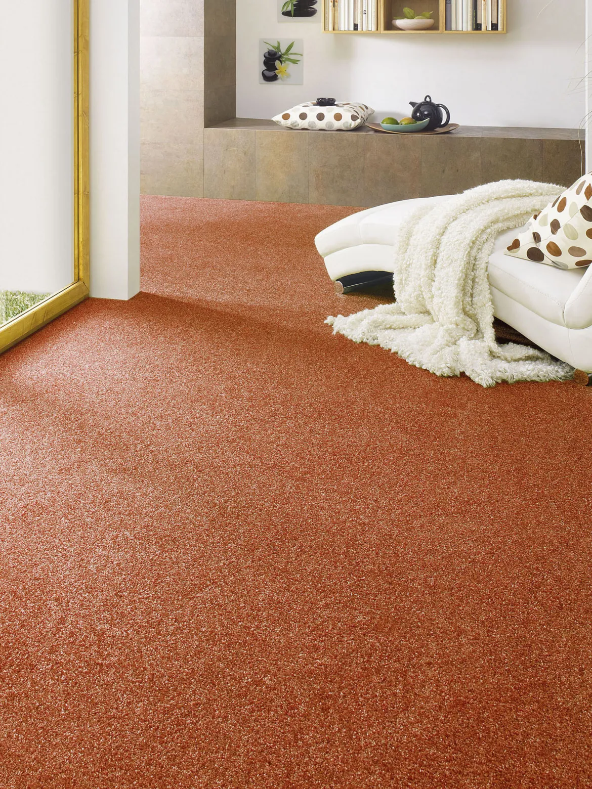 Green Line Velours-Teppichboden, Peach 330