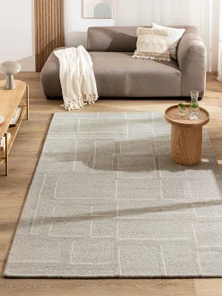 Hallund Moderner Teppich, Stone Grey