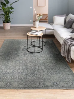 Haripur Vintage-Teppich, Vintage Blau