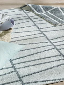 Hedda Moderner Teppich, Creme/grau