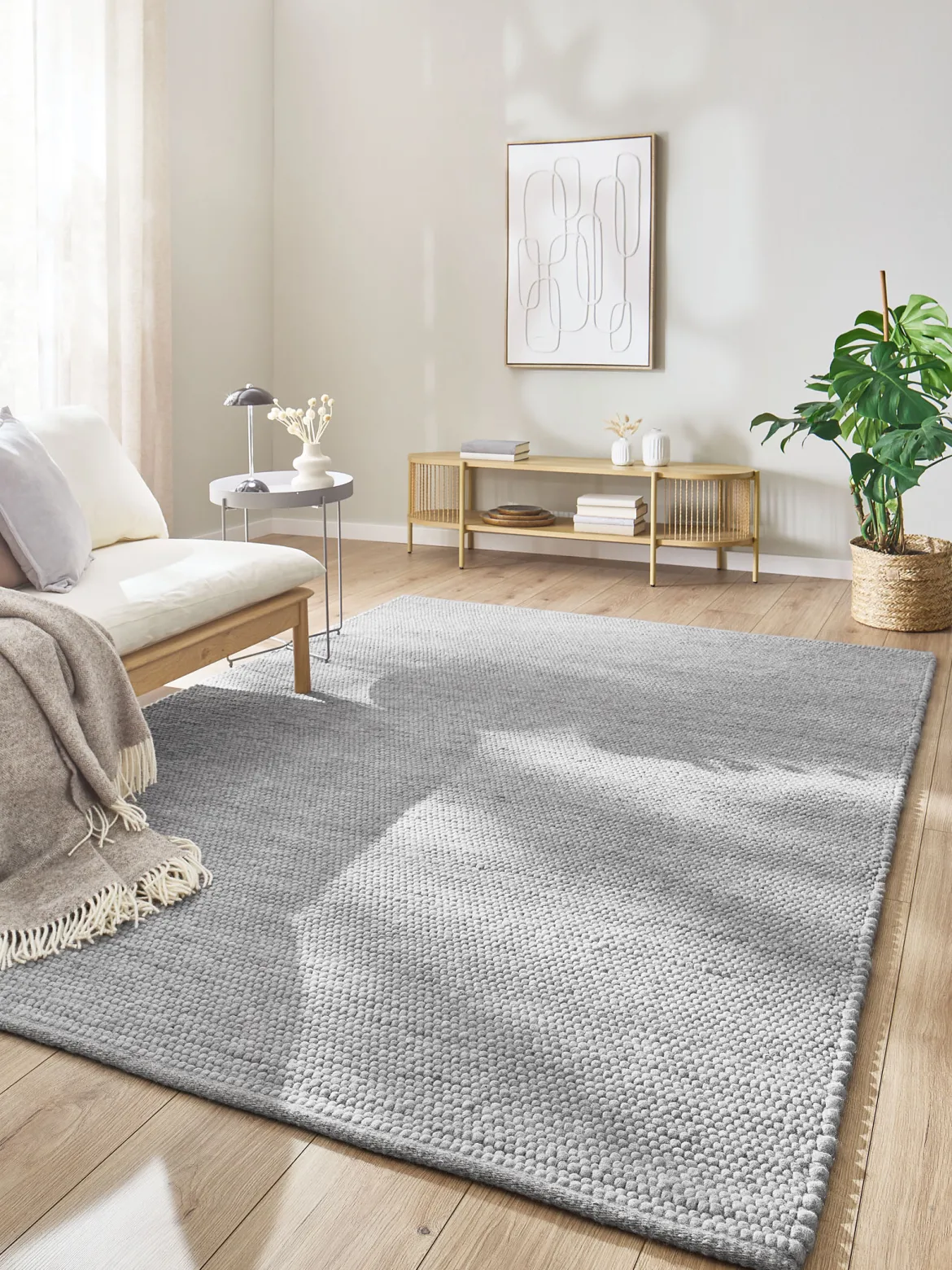 Hedesunda Woll-Teppich, Grey