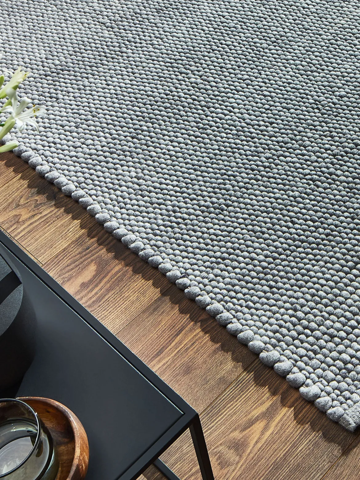 Hedesunda Woll-Teppich, Grey