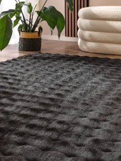 Heltborg Kunstfell-Teppich, Black