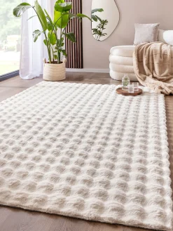 Heltborg Kunstfell-Teppich, Beige