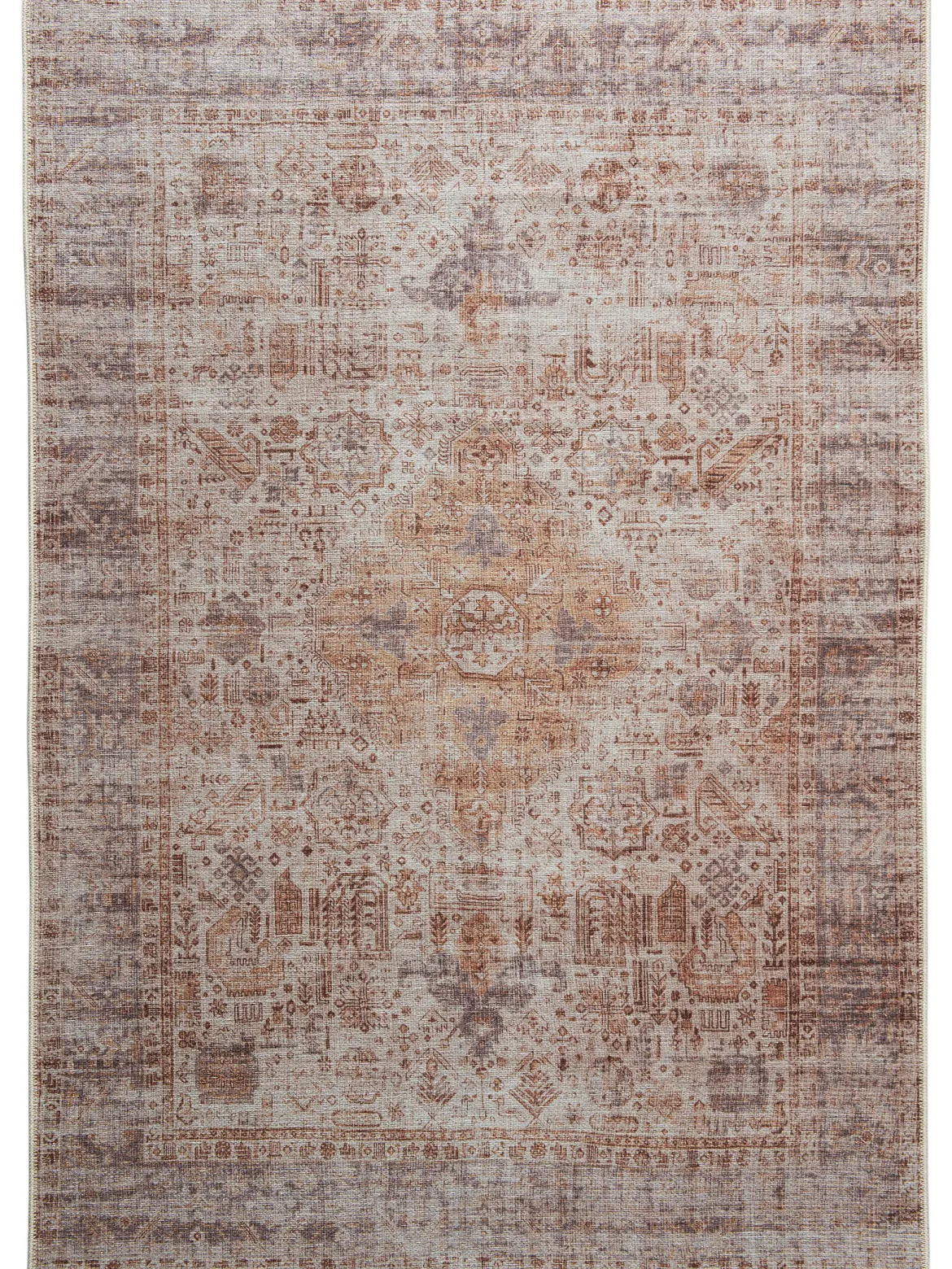 Hemmadi Vintage-Teppich, Antikgold