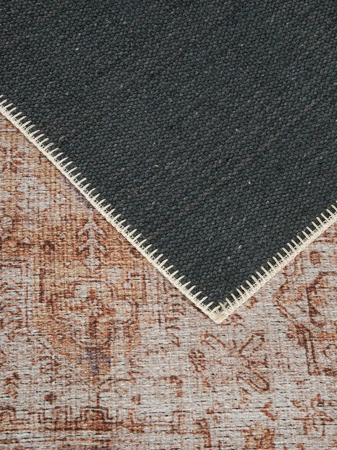 Hemmadi Vintage-Teppich, Antikgold