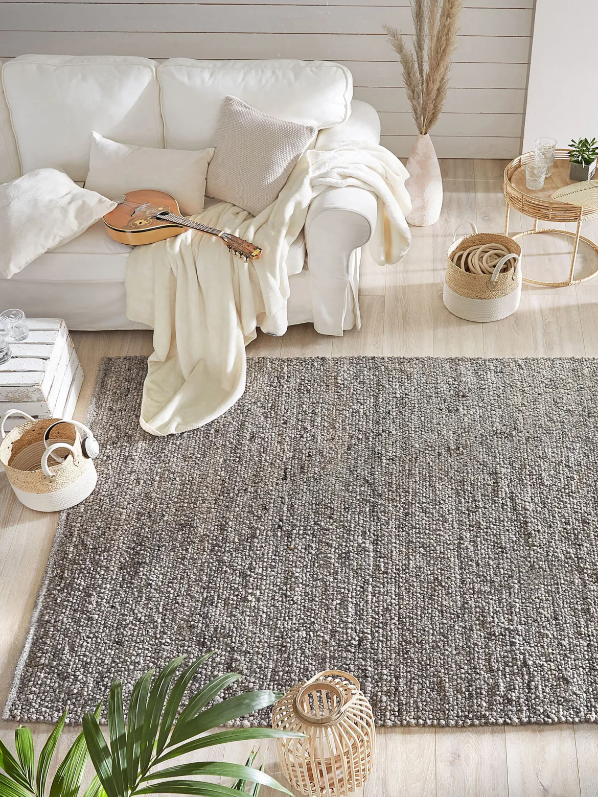 Hillsand Woll-Teppich, Loft Grey