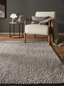 Hillsand Woll-Teppich, Silver