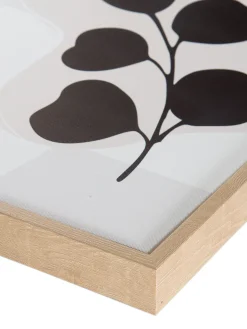 Hoja Bild, Schwarz/Natur