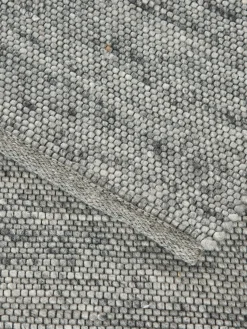 Hörneberg Woll-Teppich, Grau
