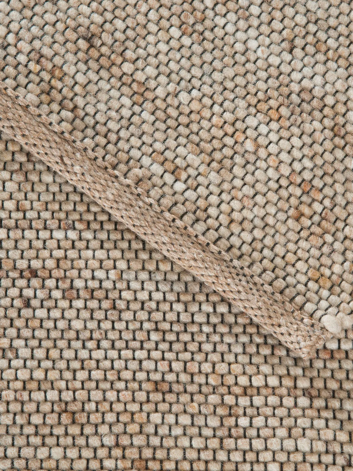 Hörneberg Woll-Teppich, Sand