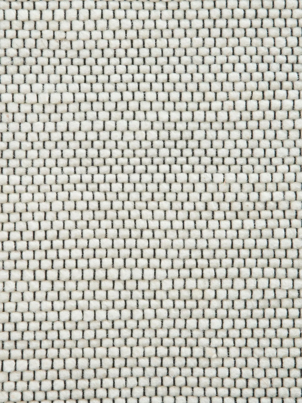 Hörneberg Woll-Teppich, Weiss