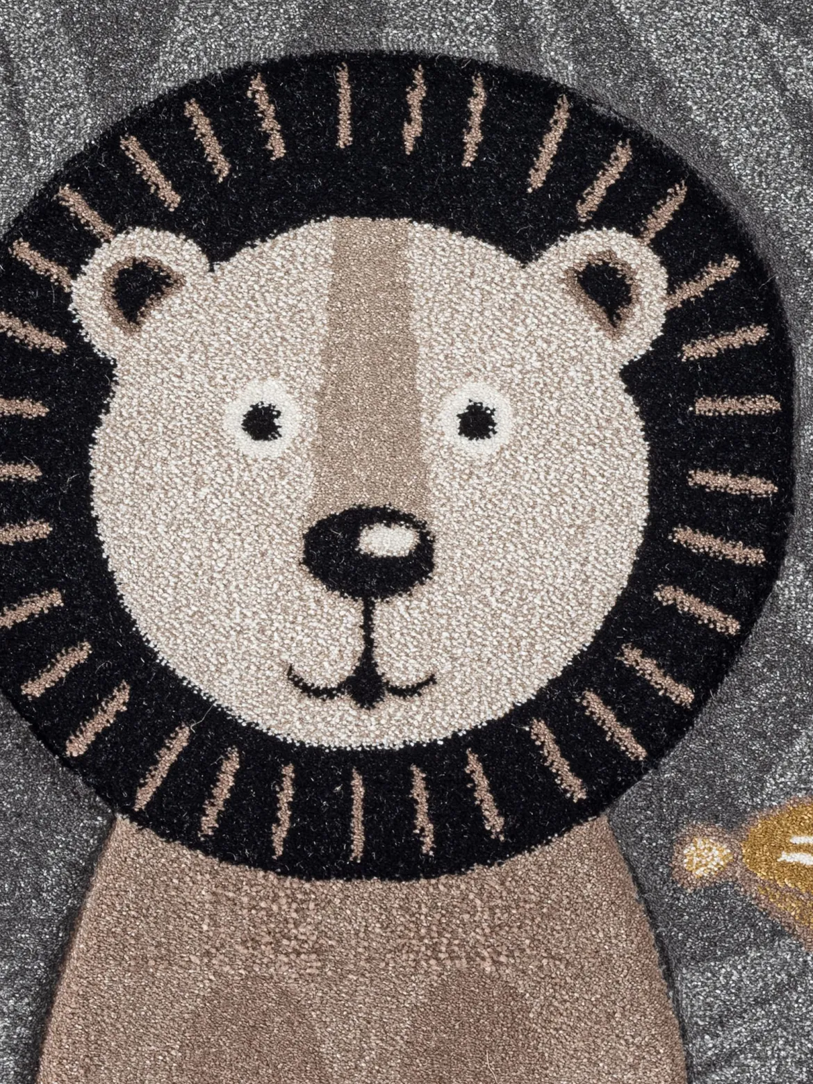 Junglebook Kinder-Teppich, Grau