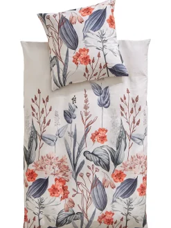 Kalea Satin-Bettwäsche, Offwhite