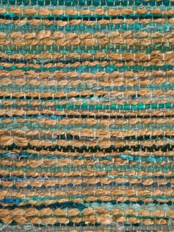 Kaliva Flachgewebe-Teppich, Ocean Blue