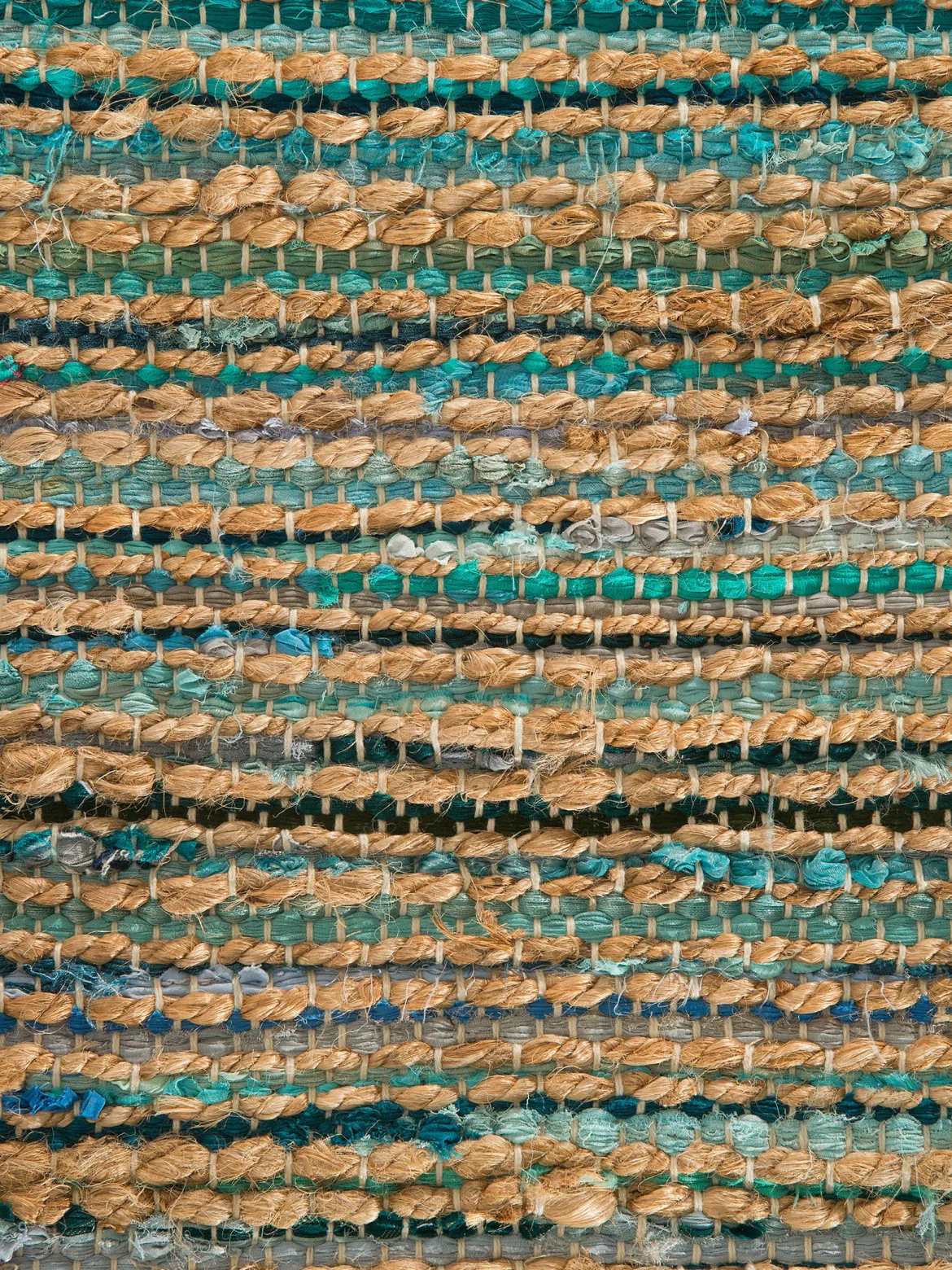 Kaliva Flachgewebe-Teppich, Ocean Blue