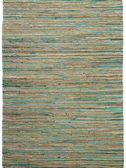 Kaliva Flachgewebe-Teppich, Ocean Blue
