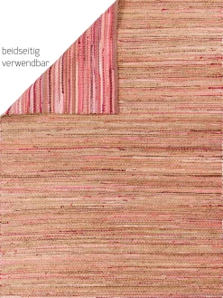 Kaliva Flachgewebe-Teppich, Sunset Pink