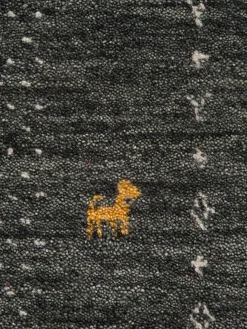 Kamlapur Gabbeh-Teppich, Anthrazit